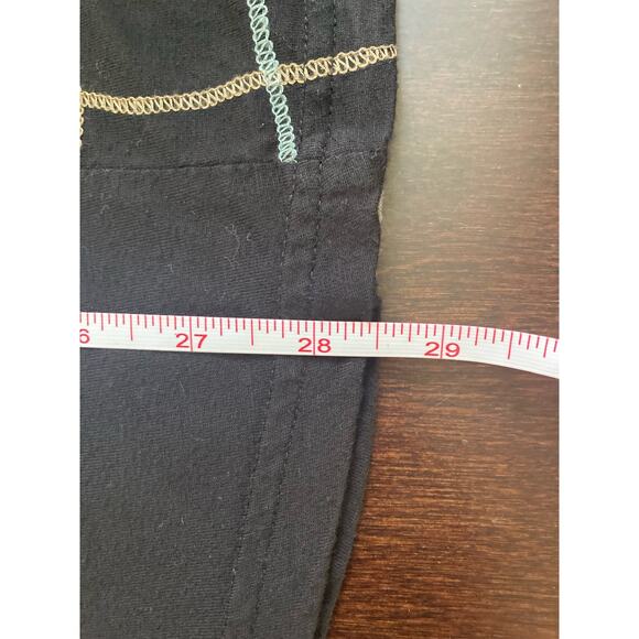 Parsley & Sage 3/4 Sleeve Scoop Neck Tee Sz 1X Abstract Art to Wear Embroidered - Picture 9 of 11